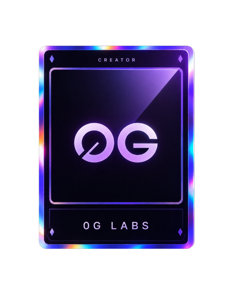 0G Labs Creator Card