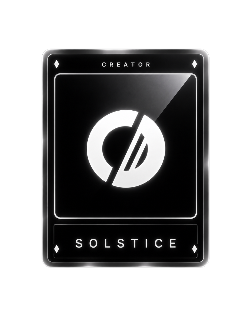 Solstice Creator Card